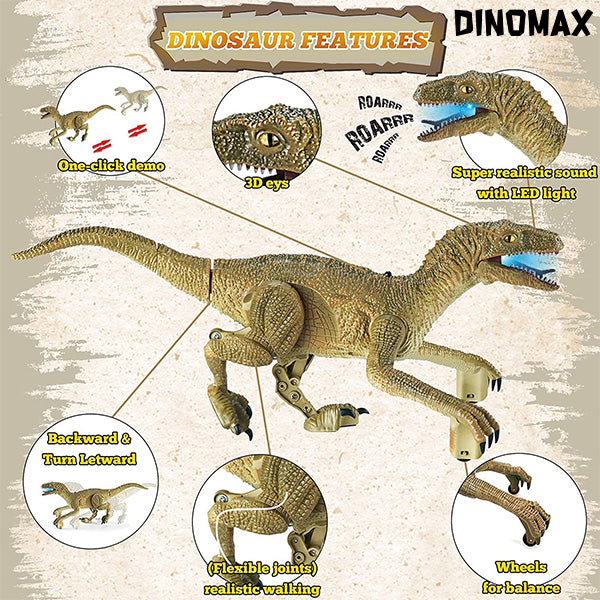 DINOMAX™ – NUOTOLINIU BŪDU VALDOMAS DINOZAURAS